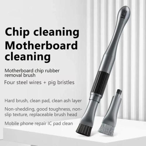Short Reinforced Cylindrical Brush 2 in 1 Maant Repair and Cleaning of Motherboard on Cell Phones