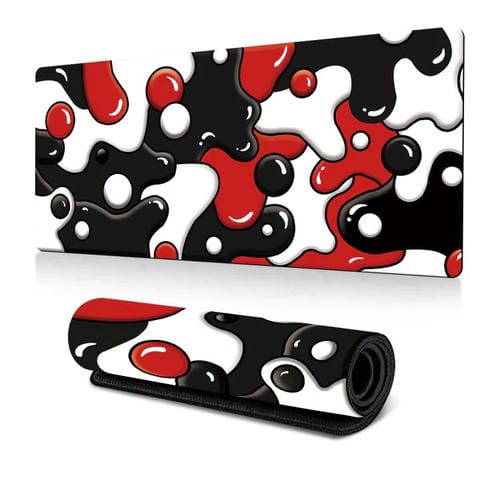 Alfombrilla de ratón goma antideslizante diseño abstracto mezcla colores 400x900x2 mm (1 unidad)