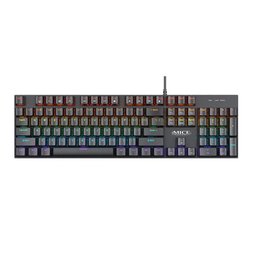 Teclado mecánico iMICE GK-600 para juegos con cable USB RGB carcasa metal