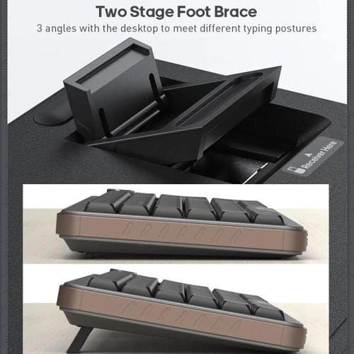 Teclado IMICE AN-800 Bluetooth modo dual estructura de tijera (Negro)