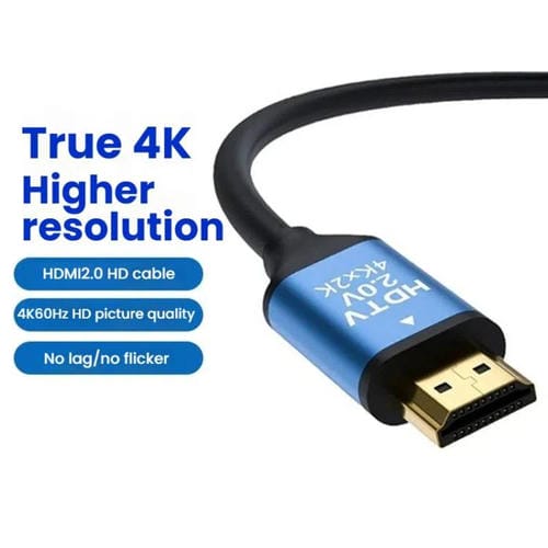Cable HDMI VegGieg V2.0 4K60Hz conexión video para decodificador TV monitor proyección 5 m (Negro)