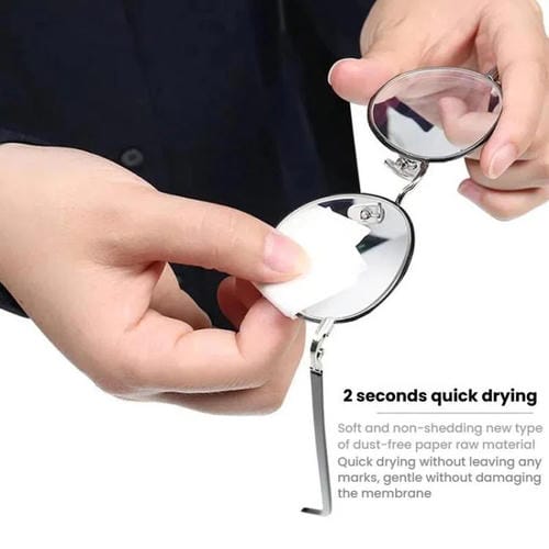 Kit portátil de limpieza JRC F502 (100 Piezas) alcohol pantallas de teléfonos celulares y papel gafas