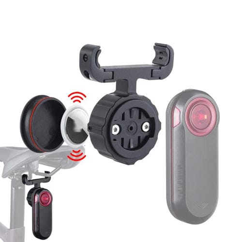 Soporte para sillín de bicicleta para AirTag y radar Garmin. Luces traseras Magene L508 iGPS SR30.