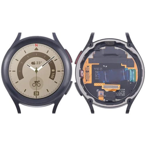 LCD-Bildschirm mit Rahmen Samsung Galaxy Watch 5 Pro 45mm SM-R920/R925 (Schwarz)