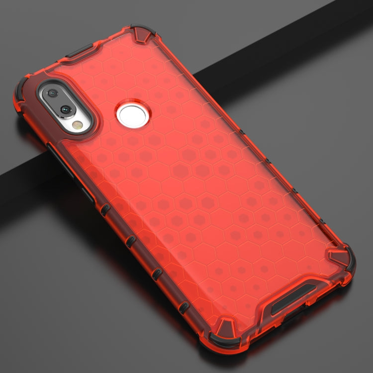 Carcasa PC + TPU a Prueba de Golpes Honeycomb para Xiaomi Redmi 7 (Rojo)