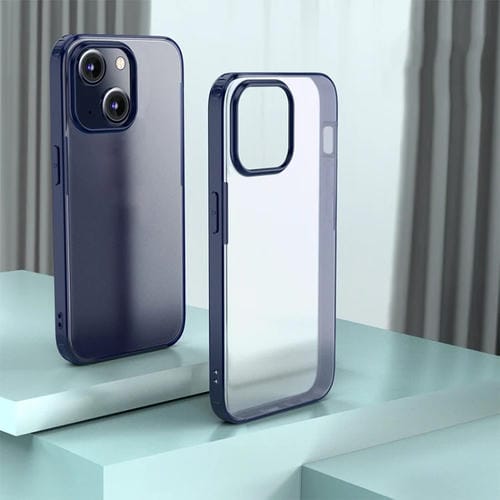 Para iPhone 15 Armor Frosted Phone Case (Azul) - MOVILSTORE