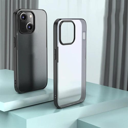 Para iPhone 15 Armor Frosted Phone Case (Negro) - MOVILSTORE