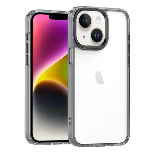 Para iPhone 15 Funda de Acrílico para Teléfono de Alta Translucidez (Negro) - MOVILSTORE