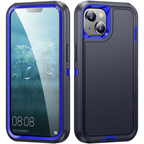 Para iPhone 15 Life Funda Resistente a Prueba de Agua para Teléfono (Azul Oscuro + Azul Real) - MOVILSTORE