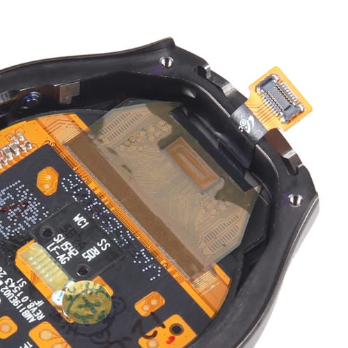 LCD-Bildschirm-Digitalisierer mit Rahmen Samsung Galaxy Gear S2 SM-R720 (Schwarz)