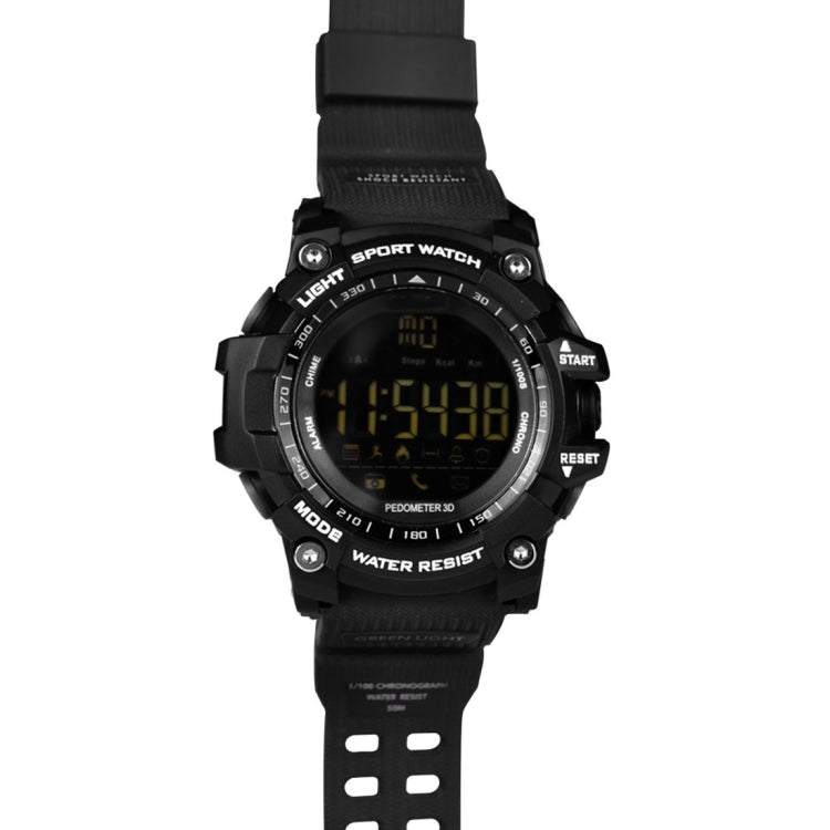 Reloj Inteligente Deportivo Ex16 con Pantalla LCD Fstn 1.12 Pulgadas Resistente al Agua IP67 (Negro)
