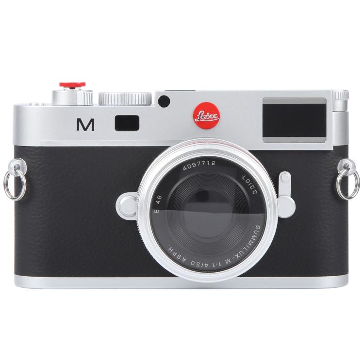 Accesorios de estudio fotográfico para cámara ficticia Leica M11 (plateados)
