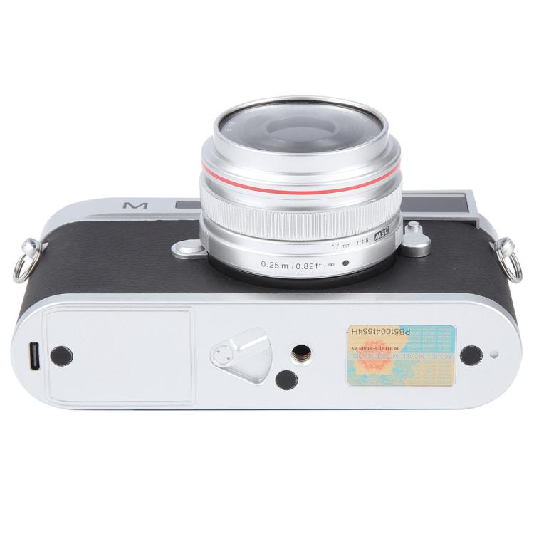 Accesorios de estudio fotográfico para cámara ficticia Leica M11 (plateados)