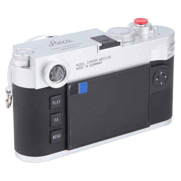 Accesorios de estudio fotográfico para cámara ficticia Leica M11 (plateados)