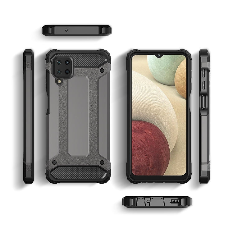 Funda combinada para Samsung Galaxy A12 Magic Armor TPU + PC (gris)