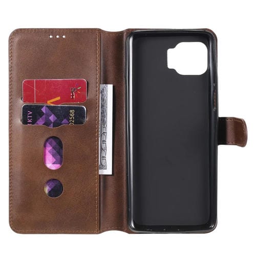 Para Motorola Moto G 5G Plus Classic Calf Texture PU + TPU Funda de cuero con tapa horizontal, con soporte, ranuras para tarjetas y billetera (marrón)