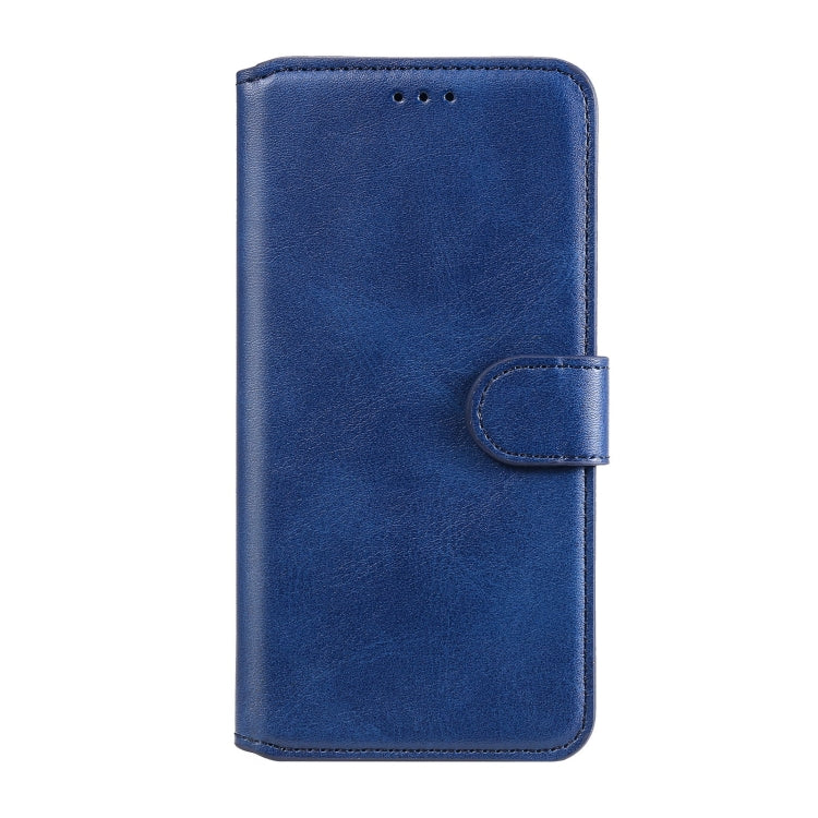 Para Google Pixel 5 XL / Pixel 4a 5G Classic Calf Texture PU + TPU Funda de cuero con tapa horizontal, con soporte, ranuras para tarjetas y billetera (azul)