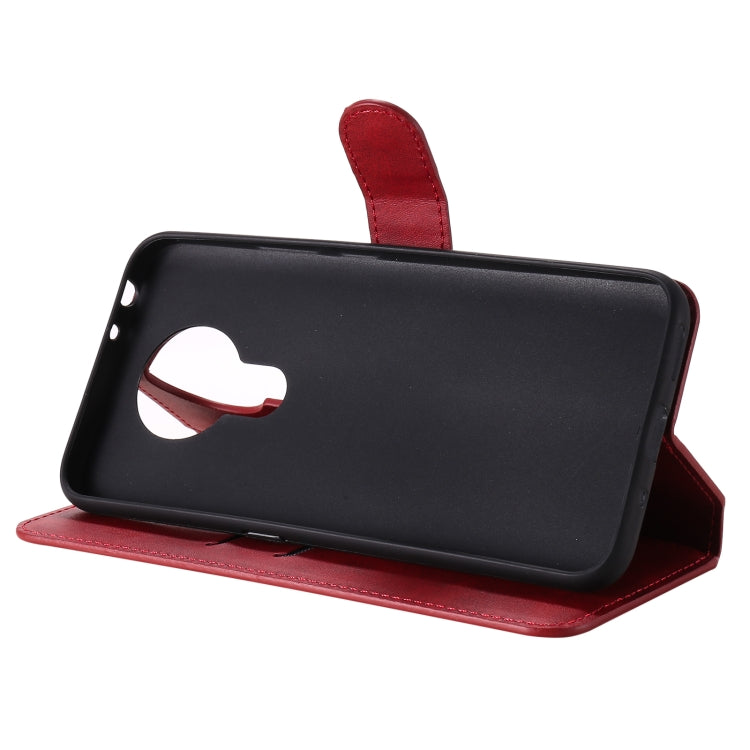 Para Nokia 3.4 / 7.3 Classic Calf Texture PU + TPU Funda de cuero con tapa horizontal, con soporte, ranuras para tarjetas y billetera (rojo)