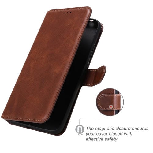 Para Nokia 3.4 / 7.3 Classic Calf Texture PU + TPU Funda de cuero con tapa horizontal, con soporte, ranuras para tarjetas y billetera (marrón)