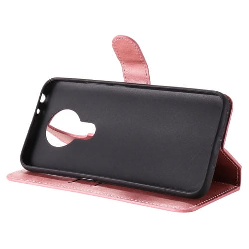 Para Nokia 3.4 / 7.3 Classic Calf Texture PU + TPU Funda de cuero con tapa horizontal, con soporte, ranuras para tarjetas y billetera (oro rosa)