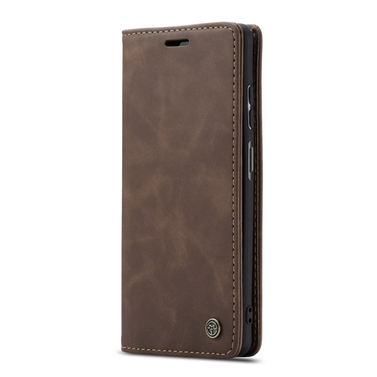 Para Huawei P Smart 2021 Caseme-013 Funda de cuero Horizontal Horizontal Horizontal Frostontal Multifuncional con ranura para tarjeta y soporte y cartera (café)