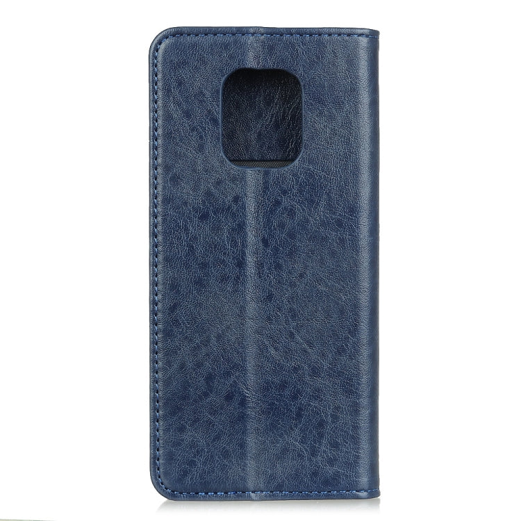 Para Motorola Moto G Power 2021 Magnetic Crazy Horse Texture Funda de cuero con tapa horizontal con soporte, ranuras para tarjetas y billetera (azul)