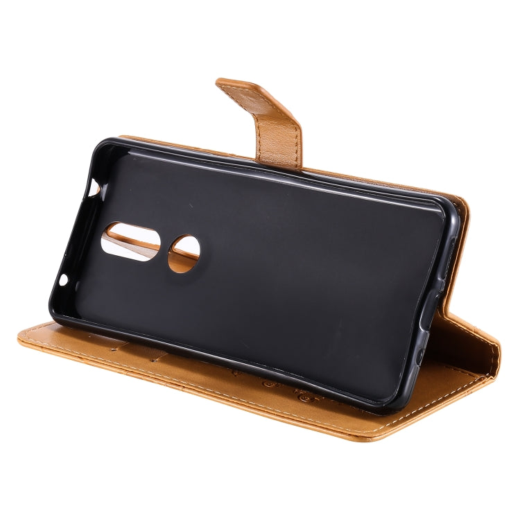 Para Nokia 2.4 3D Mariposas Patrón de relieve Funda de cuero con tapa horizontal con soporte, ranura para tarjeta y billetera