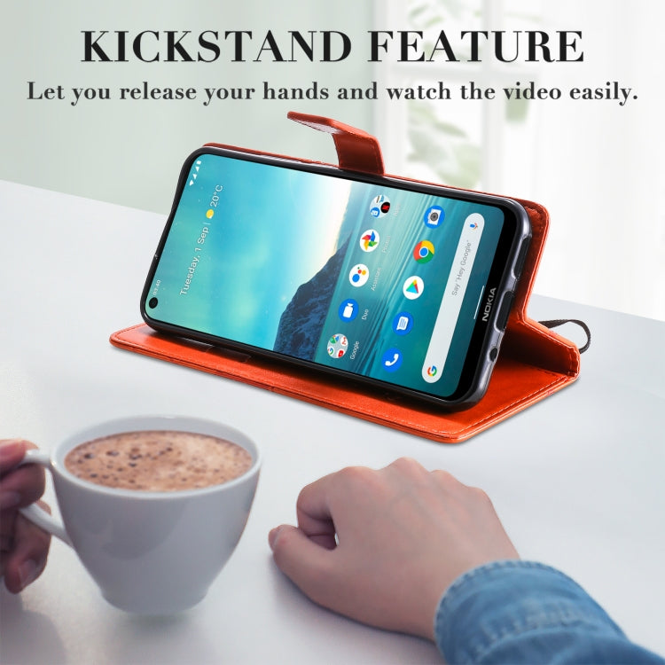 Para Nokia 3.4 Estuche de cuero con tapa horizontal con estampado de mariposas 3D con soporte, ranura para tarjeta y billetera