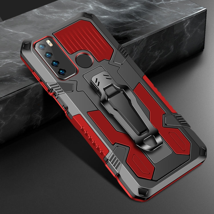 Para Infinix Note7 Lite / Hot 9 Machine Armor Warrior Aftersproof PC + TPU Funda protectora (rojo)