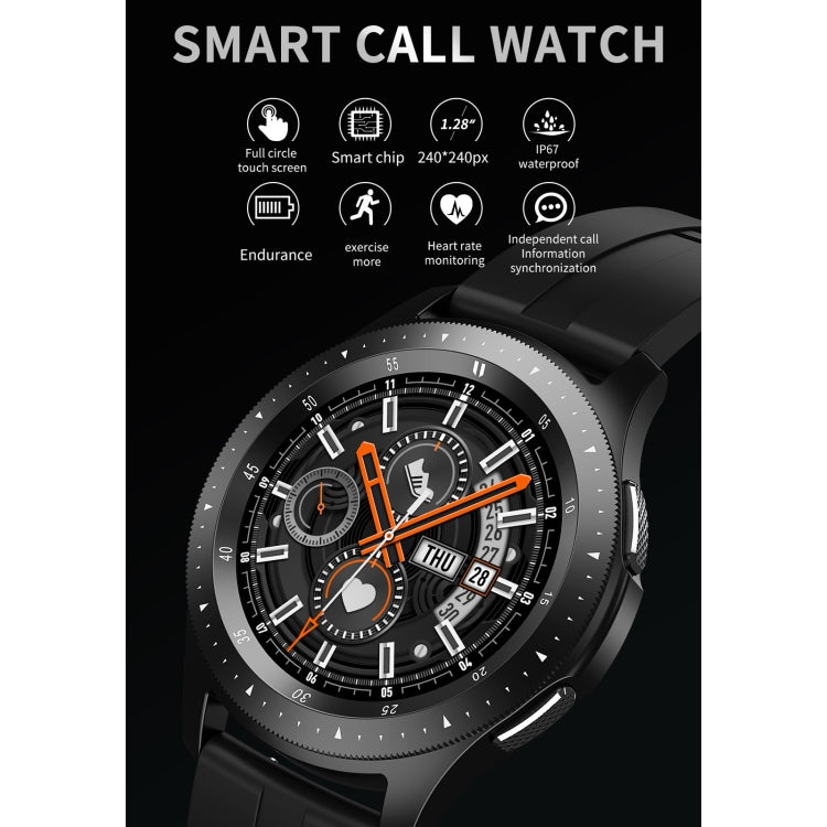 Pulsera Inteligente W68 1.54 Pulgadas Pantalla Táctil IP67 Monitoreo Oxígeno y Frecuencia Cardíaca (Negro)
