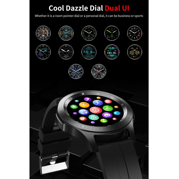 Pulsera Inteligente W68 1.54 Pulgadas Pantalla Táctil IP67 Monitoreo Oxígeno y Frecuencia Cardíaca (Negro)