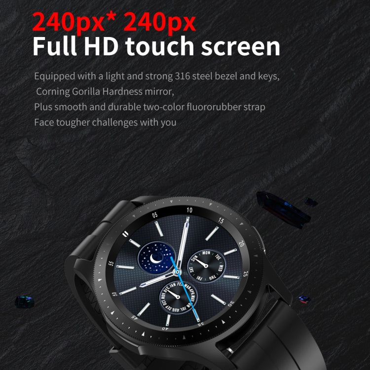 Pulsera Inteligente W68 1.54 Pulgadas Pantalla Táctil IP67 Monitoreo Oxígeno y Frecuencia Cardíaca (Negro)