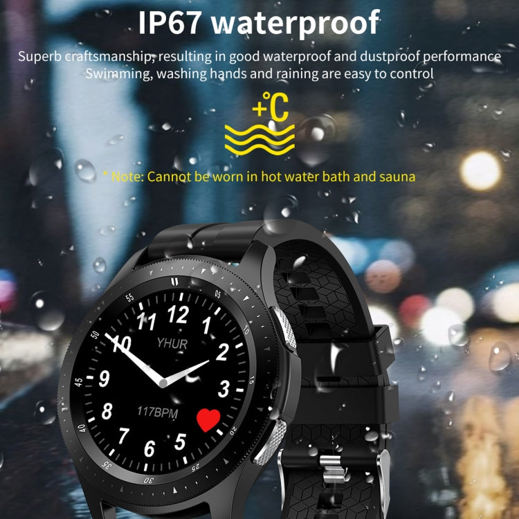 Pulsera Inteligente W68 1.54 Pulgadas Pantalla Táctil IP67 Monitoreo Oxígeno y Frecuencia Cardíaca (Negro)