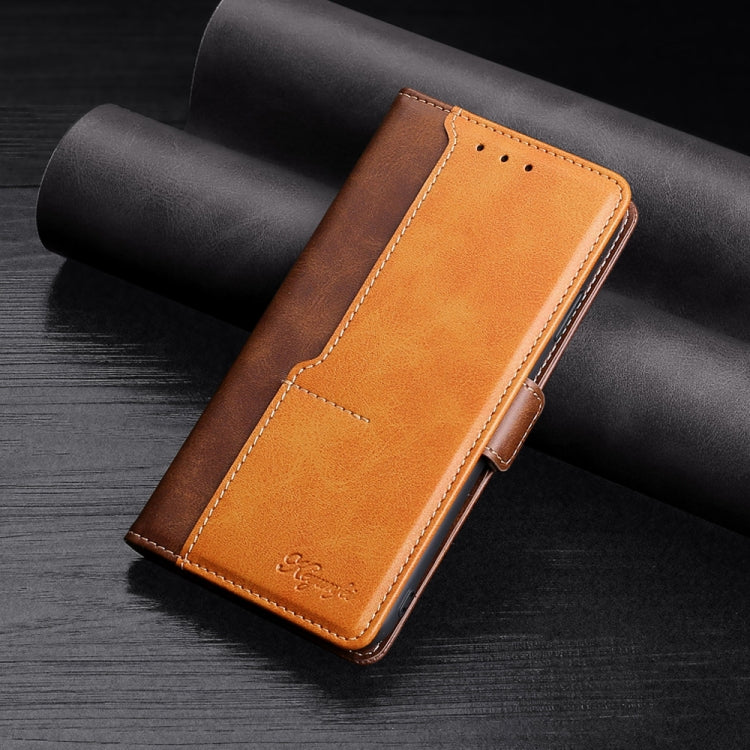 Estuche de Cuero Samsung Galaxy A71 5G Tapa Horizontal Soporte Ranuras Tarjetas Billetera (Marrón)
