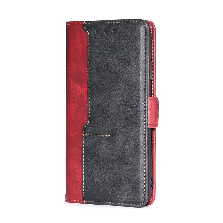 Estuche de Cuero para Samsung Galaxy S9 con Tapa Horizontal, Hebilla Lateral, Soporte, Ranuras para Tarjetas y Billetera (Rojo)