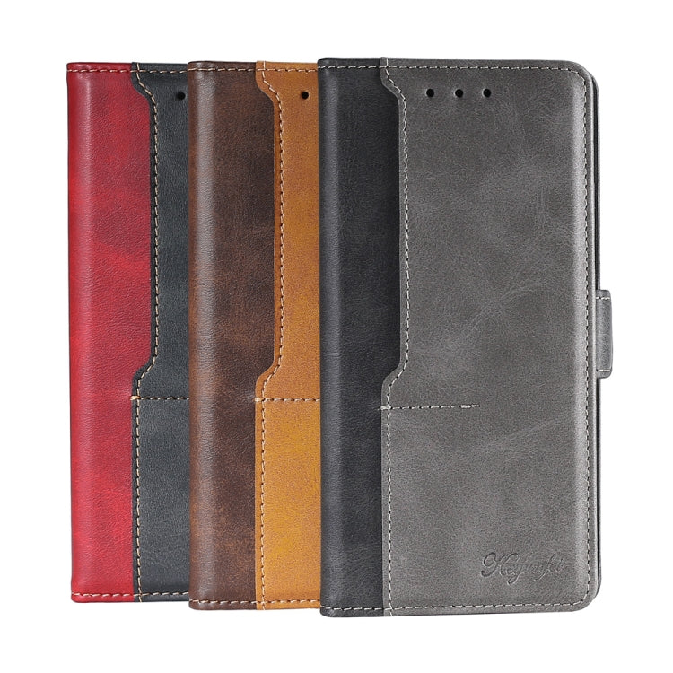 Estuche de Cuero para Samsung Galaxy S9 con Tapa Horizontal, Hebilla Lateral, Soporte, Ranuras para Tarjetas y Billetera (Rojo)