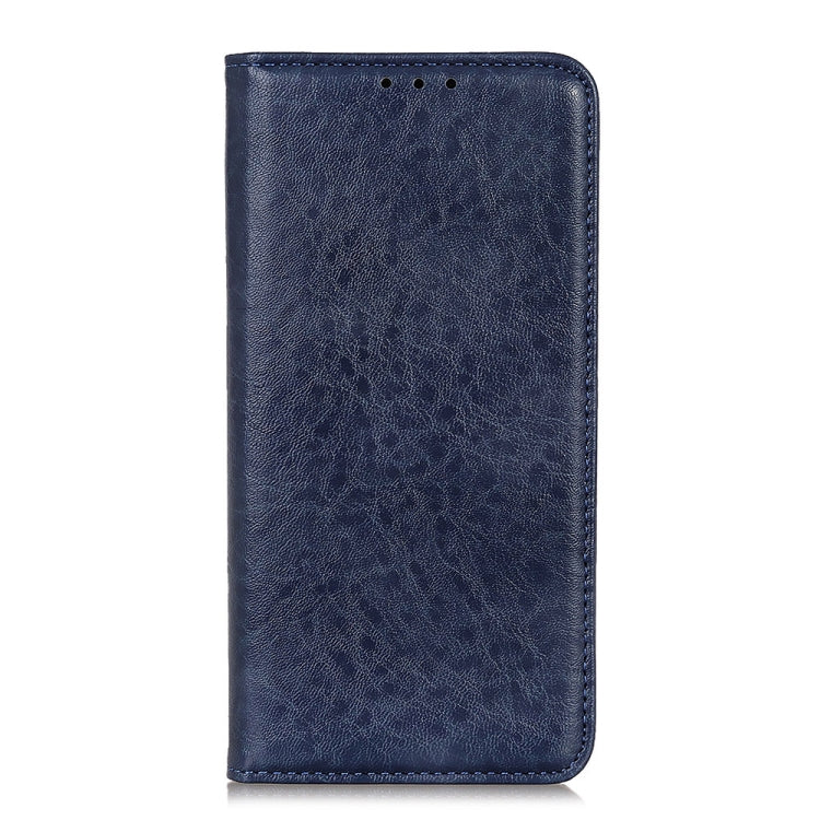 Para Google Pixel 6 Magnet Crazy Horse Texture Horizontal Flip Funda de cuero con soporte y ranuras para tarjetas y billetera (azul)