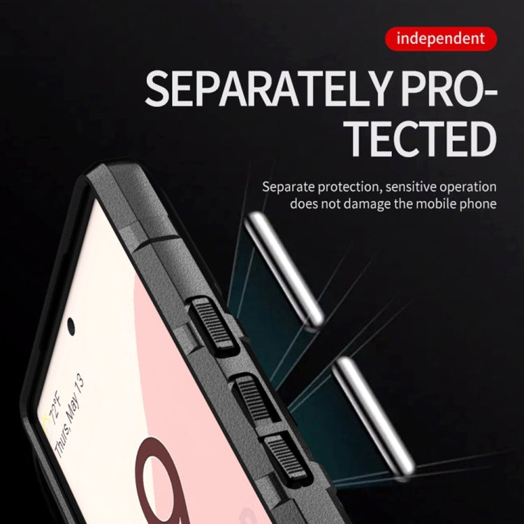 Para Google Pixel 6 Cobertura completa TPU a prueba de choques (Negro)
