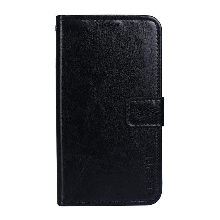 Para honrar 50 Idewei Crazy Horse Texture Horizontal Flip Funda de cuero con soporte y tragamonedas y billetera (Negro)