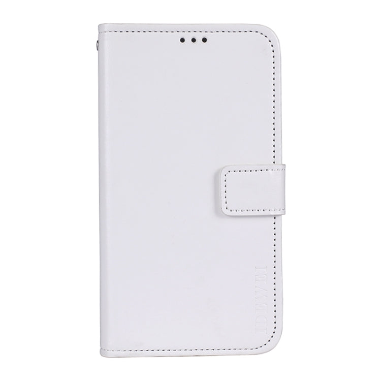 Para ZTE Nubia Red Magic 6r Idewei Crazy Horse Texture Horizontal Flip Funda de cuero con soporte y tragamonedas y billetera (blanco)
