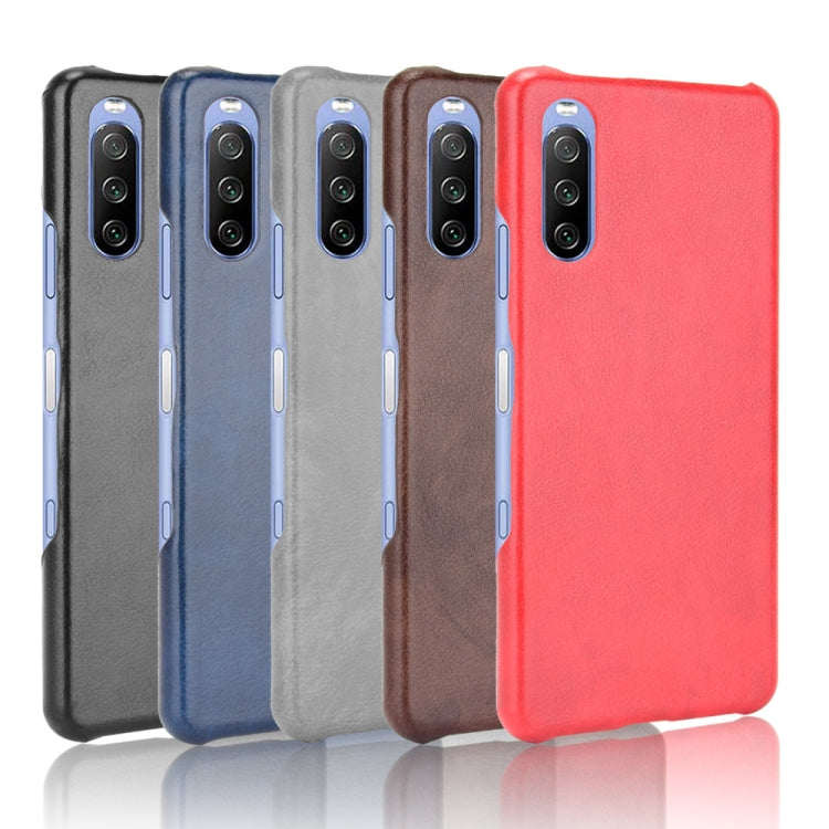 Para Sony Xperia 1 III A prueba de golpes Litchi Texture PC + Case (Negro)