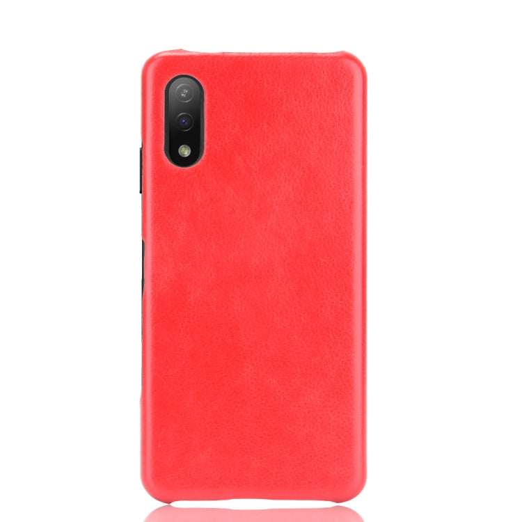 Para Sony Xperia Ace II a prueba de golpes Litchi Texture PC + Case (Rojo)