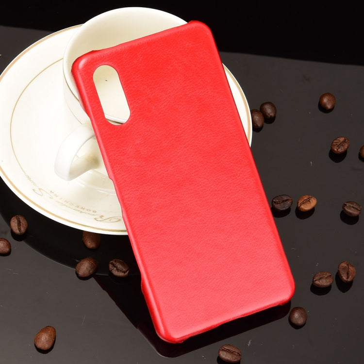 Para Sony Xperia Ace II a prueba de golpes Litchi Texture PC + Case (Rojo)