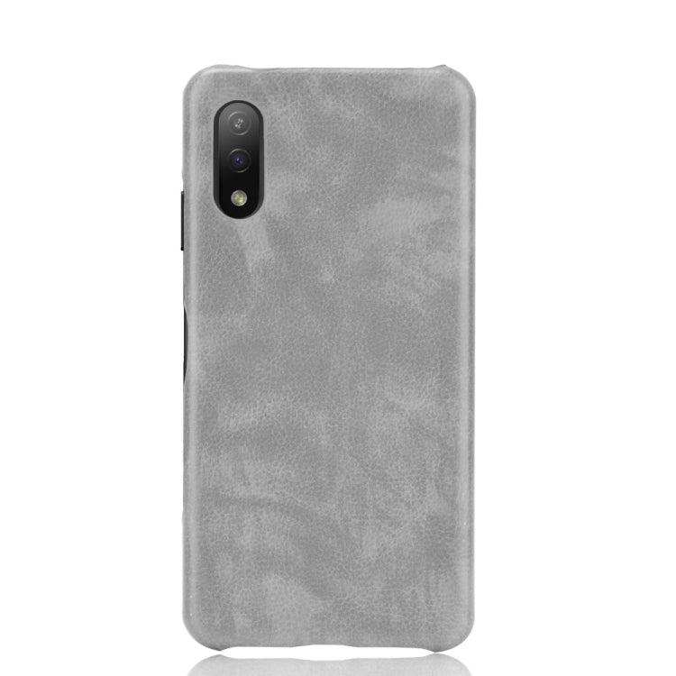 Para Sony Xperia Ace II a prueba de golpes Litchi Texture PC + Case (gris)