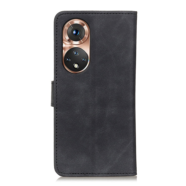 Para honrar 50 khazneh retro textura PU + TPU Funda de cuero Horizontal Flip con soporte y tragamonedas y billetera (Negro)