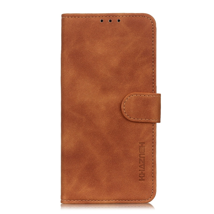 Para honrar 50 SE Khazneh Retro Texture PU + TPU Funda de cuero Horizontal Flip con soporte y tragamonedas y billetera (Marrón)