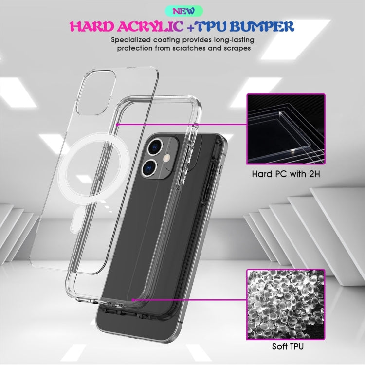 Para Huawei Mate 40 Pro Magsafe Case Sencillo Anillo Magnético Todo Incluido CRISTAL CRISTAL ACRYLIC PC + TPU Funda a prueba de golpes