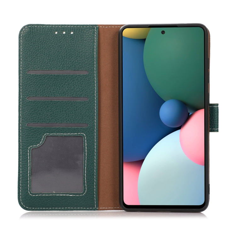 Para Motorola Moto G30 / G20 / G10 4G Litchi Texture PU + TPU Funda de cuero Horizontal Flip con soporte y ranuras para tarjetas (verde)