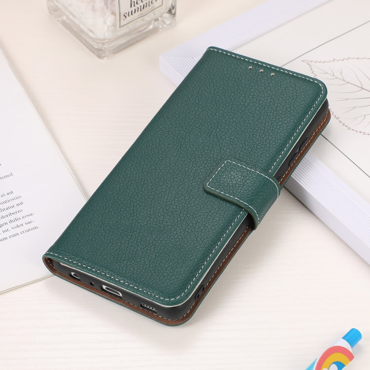 Para Motorola Moto G30 / G20 / G10 4G Litchi Texture PU + TPU Funda de cuero Horizontal Flip con soporte y ranuras para tarjetas (verde)