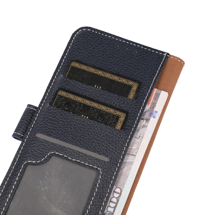 Para Nokia G20 Litchi Texture PU + TPU Funda de cuero Horizontal Flip con soporte y ranuras para tarjetas (azul)